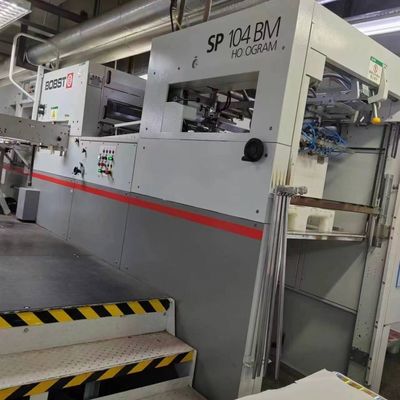 खरीदें BOBST AUTOPLATINE SP 104 BM H होलोग्राम के साथ ऑटोमैटिक डाई कटिंग और फोइल स्टैम्पिंग मशीन online manufacture