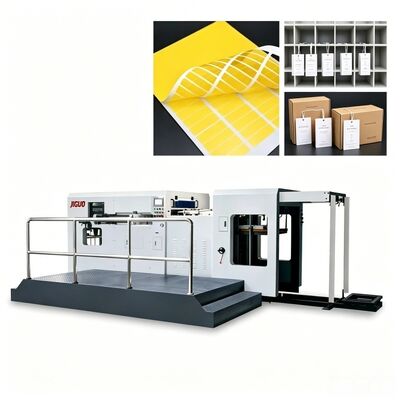 JIGUO MY-800H ऑटोमैटिक डाई कटिंग एंड क्रैसिंग मशीन High Precision Hangtag Cutter Post Press Carton Die Cutter